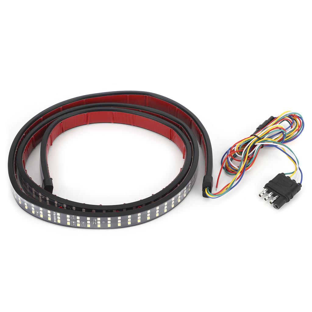 60in LED Tailgate Lamp Bar Running Light 3 Row Chips IP65 Waterproof 12‑24V Universal