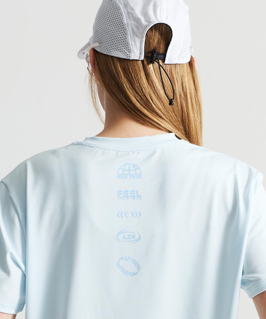 Leijibi Aero Glide Reflective Short Sleeve Running Sleeve M Pale Blue