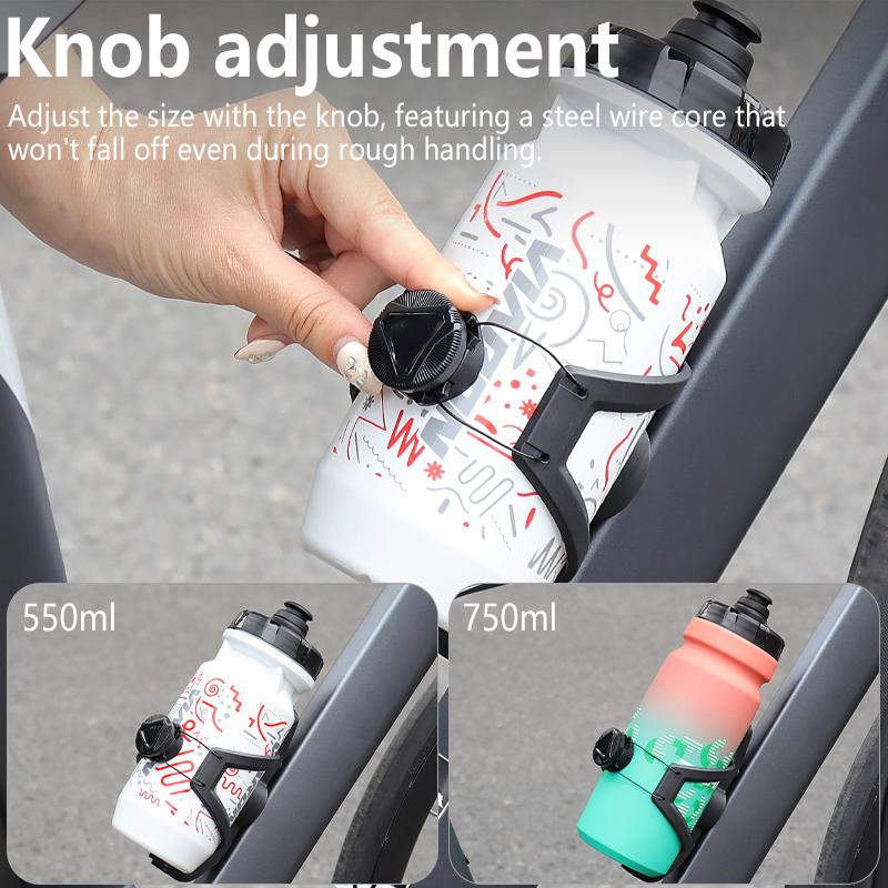 Bicycle Water Bottle Cage Knob Locking System Anti-Vibration Ultra-Lightweight for Road Cycling MTB AirTag Compatibl Nice