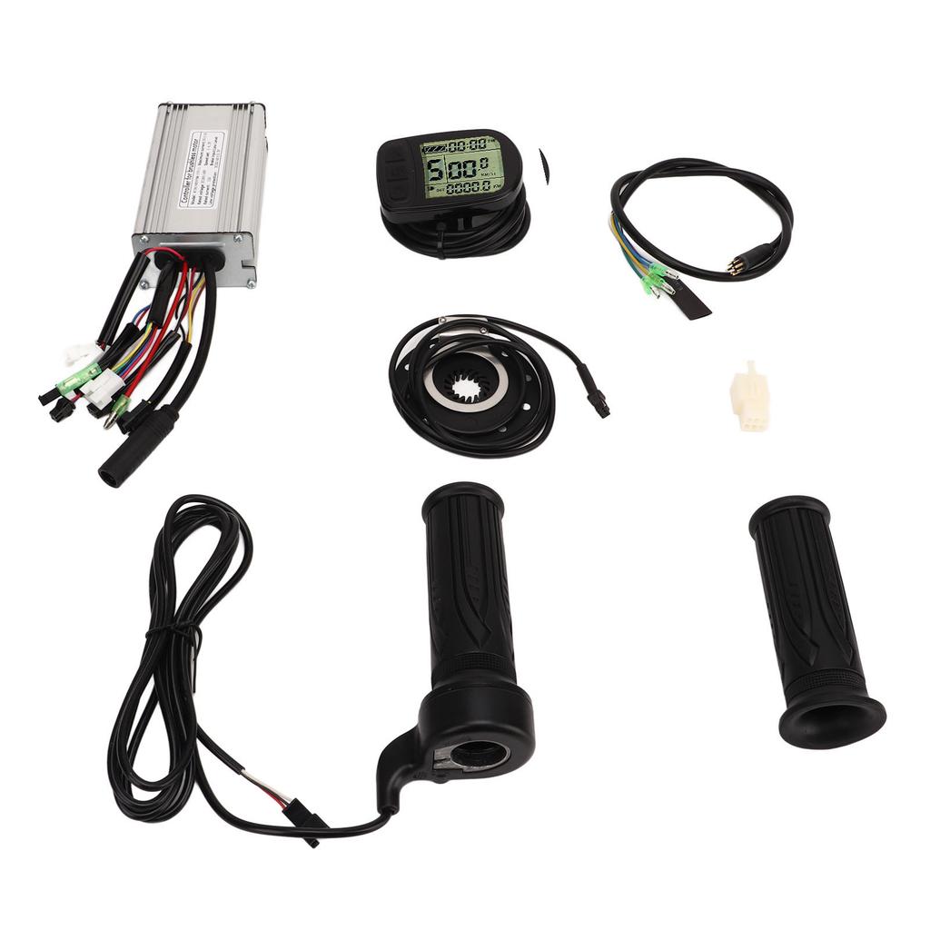 Bürstenloser Motor-Controller-Kit mit LCD-Panel, Fahrrad-Lithiumbatterie-Umrüstsatz für 500 W 750 W