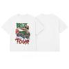 Cartoon Pattern Chris Brown T-shirt Men's Fashion Casual Wear Short Sleeve Loose and Comfortable T-shirt Daily Men's Clothing