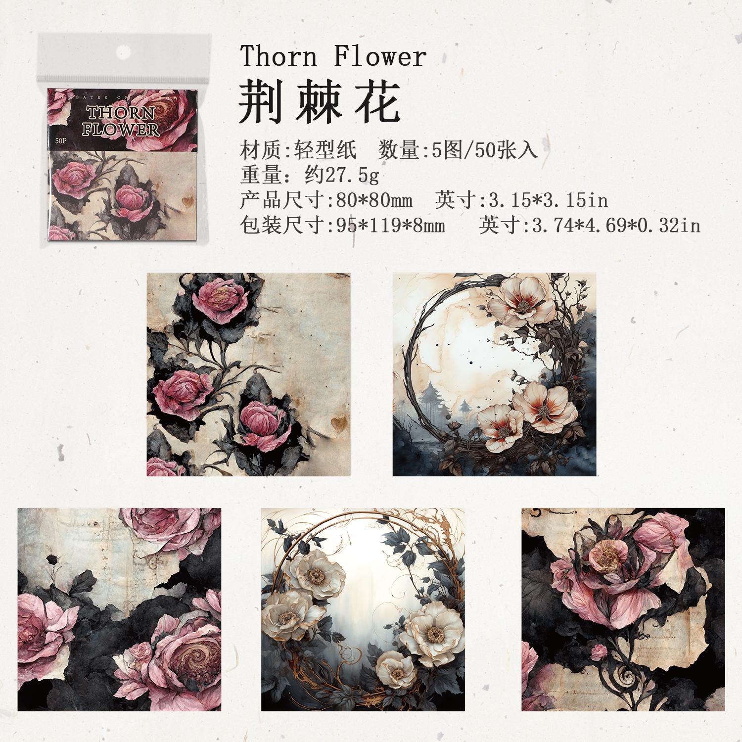 

50 pcs Vintage Natural Plant Scenery Material paper Decorative Diy Scrapbooking Diary Album Junk Journal Collage material