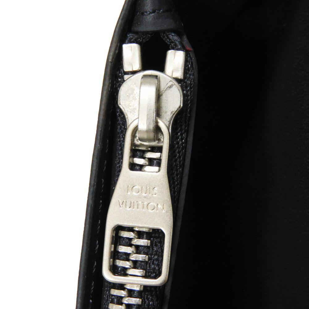 Used 12564 Portefeiulle Braza N63506 7940 New Logo White Navy Bifold Damier Coast Blue Marine Men's from Japan AUTHENTIC