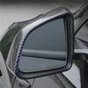 Car Rearview Mirror Cover Carbon Fiber For Tesla Model 3 2017-2024 Rearview Mirror Cap Decorative Modified-A87Q