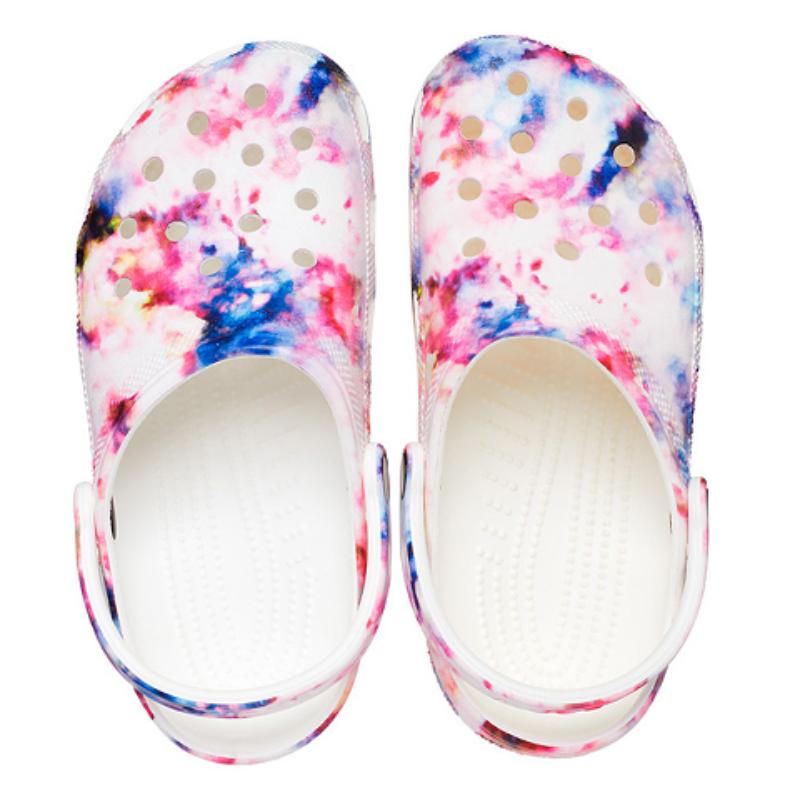 Crocs Classic Tie Dye Graphic Clog 'Garnet & Multi' Women's