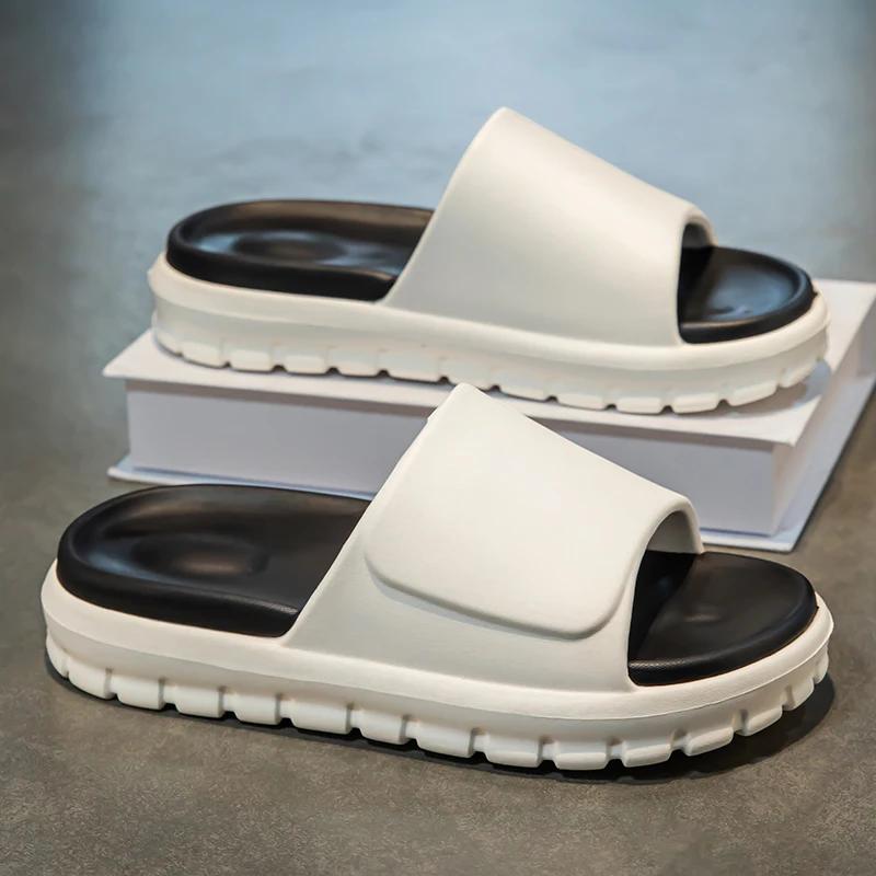 2025 Yazlık Dış Mekan Plaj Sandaletleri Kadın Günlük Ayakkabılar Erkek Parmak Arası Terlikler Erkek Sandalet Markası Kadın Erkek Terlikleri Moda EVA Terlikler