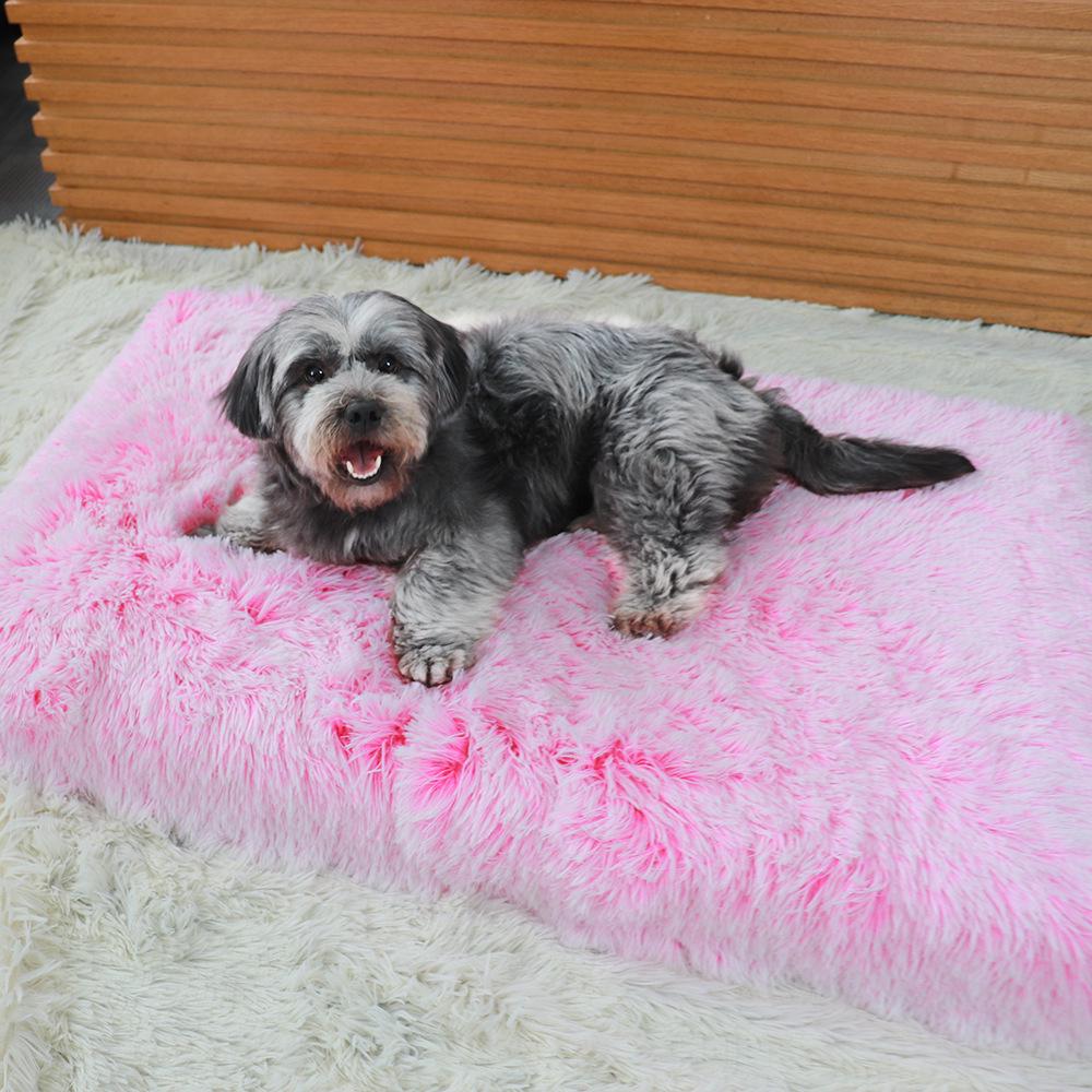Plush Square Pet Bed - Deep Sleep Sofa for Dogs and Cats