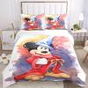 3pcs Mickey Mouse Sorcerer's Apprentice Design Bedding Set, Including 1 Quilt Cover and 2 Pillow Shams, Without Filling, Soft and Comfortable Hom