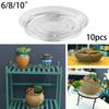 6/8/10 Inch Selectable Clear Plant Saucers Round Sturdy Plastic Flower Pot Garden Plant Care Transparent Drip Trays Set