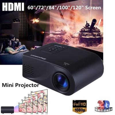 7000LM LED Pocket 3D Projektor Mini Beamer Heimkino Voll HD 1080P USB TF HDMI AV