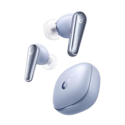 Anker Soundcore Liberty 4 Ohrhörer, Bluetooth, kabellos, Geräuschunterdrückung, Sound bis zu 28 Stunden, wasserdicht, technische Standards, Himmelblau (WLAN 5.3)