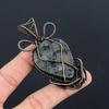 Larvikite Pendant, 999 Copper Wire Wrapped Pendant Gemstone Jewelry, Handmade Pendant Amazing Jewelry, Gift For Her