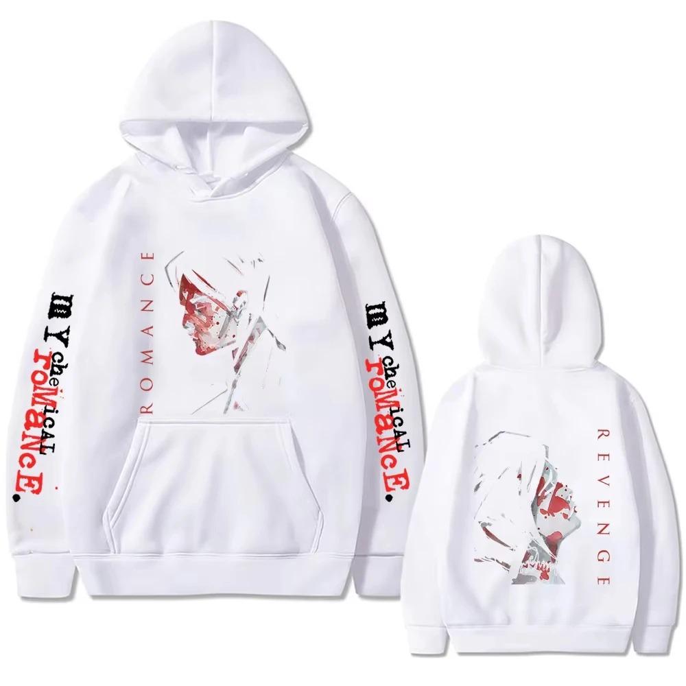 2026 My Chemical Romance Band Hoodie Three Cheers for Sweet Revenge Print Pullover Hoodies Herren Damen Rock Punk Emo Kapuzenpullover