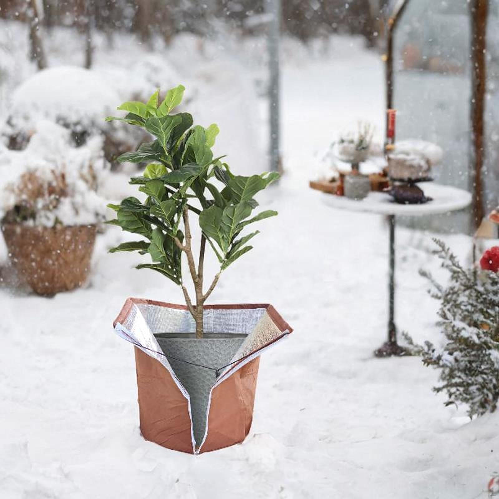 

Сумка для защиты от замерзания для зимних цветочных горшков из ткани Оксфорд с простой установкой