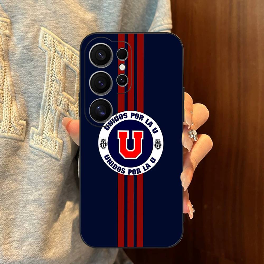 Chile U-University Logo Phone Case For Samsung S 24 Fe 25 Ultra Plus 20 Lite 21 30 22 23 24 22 Ultra 5G Fundas