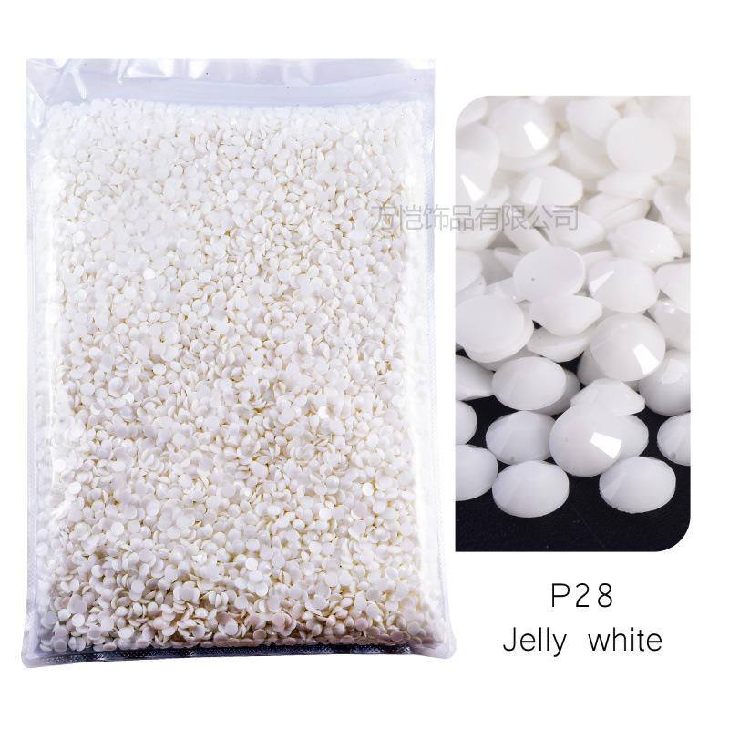 Jelly Resin Flat-Bottomed Diamond, Nail Art Beauty, Mobile Phone Case Decorative Rhinestone Diy Decorative Clothing Accessories
