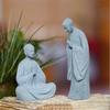 Praying Monk Statue Buddhas Statue Figurines Aquarium Decorations for Garden Outdoor Indoor Ornament Fish Tanks Decors