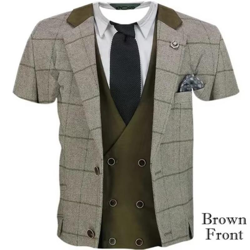 

Модный летний крутой 3D костюм смокинг узор принт футболка мужчины женщины одежда повседневная футболка с короткими рукавами 6XL