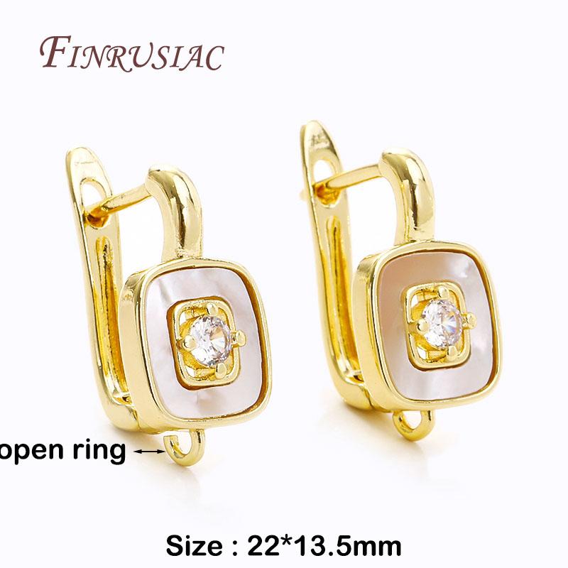 18K Gold Plated Anti-Allergy Basic Ear Wire Hook Earring Clasps Shvenzy Accessories Handmade DIY Women's Earring Making Fittings