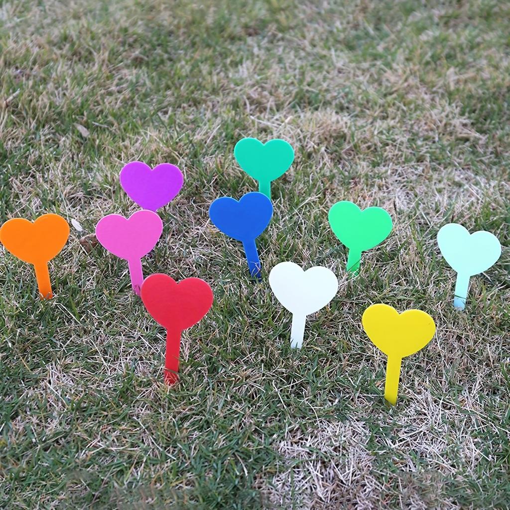 20pcs-Plastic inserted ground plant and flower labels, outdoor garden plant labels, reusable plant labels-random color