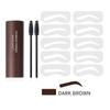 Waterproof & Smudge-Proof Eyebrow Stamp Kit with Contouring Powder, Stencil, Brush, & Hairline Powder.