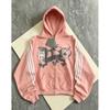 Unisex Streetwear Hooded Zip-Up Sweatshirt 2026 Casual Sportswear With Letter Print