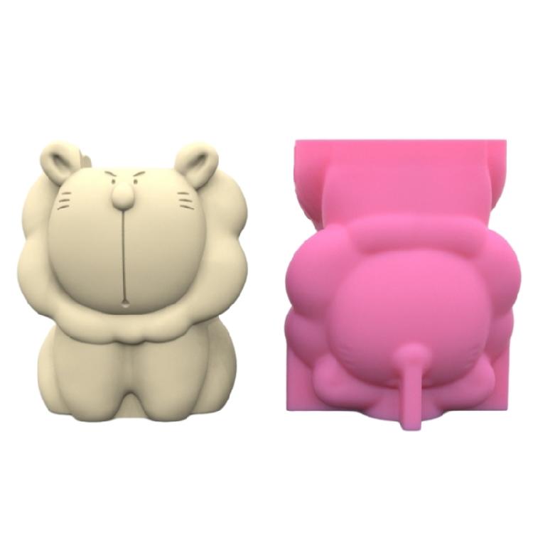 

Flower Pots Mold Silicone Mould for Art Projects Lovely Lions Shaped Accessories 1