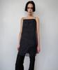Leuba Layered Sheer Slip Dress - Black