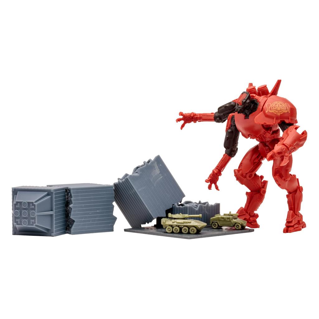Pacific Rim McFarlane Toys Crimson Typhoon Scale Figure Playset with 14738 (Jaeger) 4-Inch Comic,