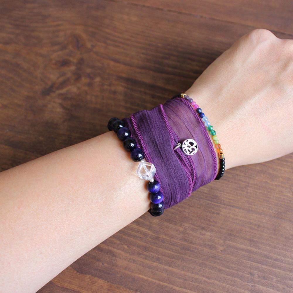 Healing Lucky Stone 7 Chakra Adjustable Crystal Yoga Unisex Bracelet Beaded 12 Constellation Beads