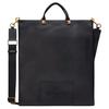 Identity Flat Studded Leather Tote Bag Unisex Tote Bags Black XY2B0-B39FTB-0NO