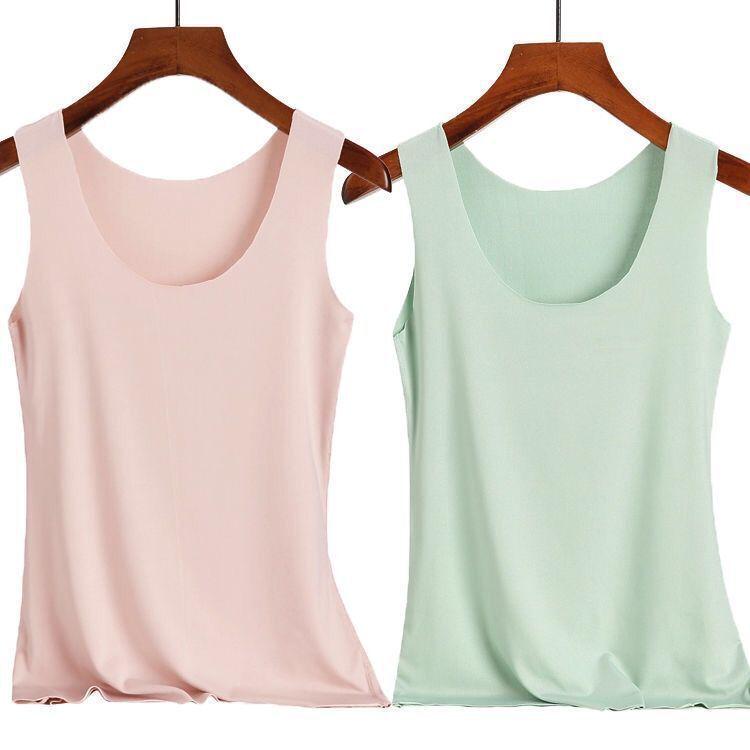 Women's Seamless Slim-Fit Modal Camisole – Plus Size Solid Color Spring/Summer Outerwear Base Layer