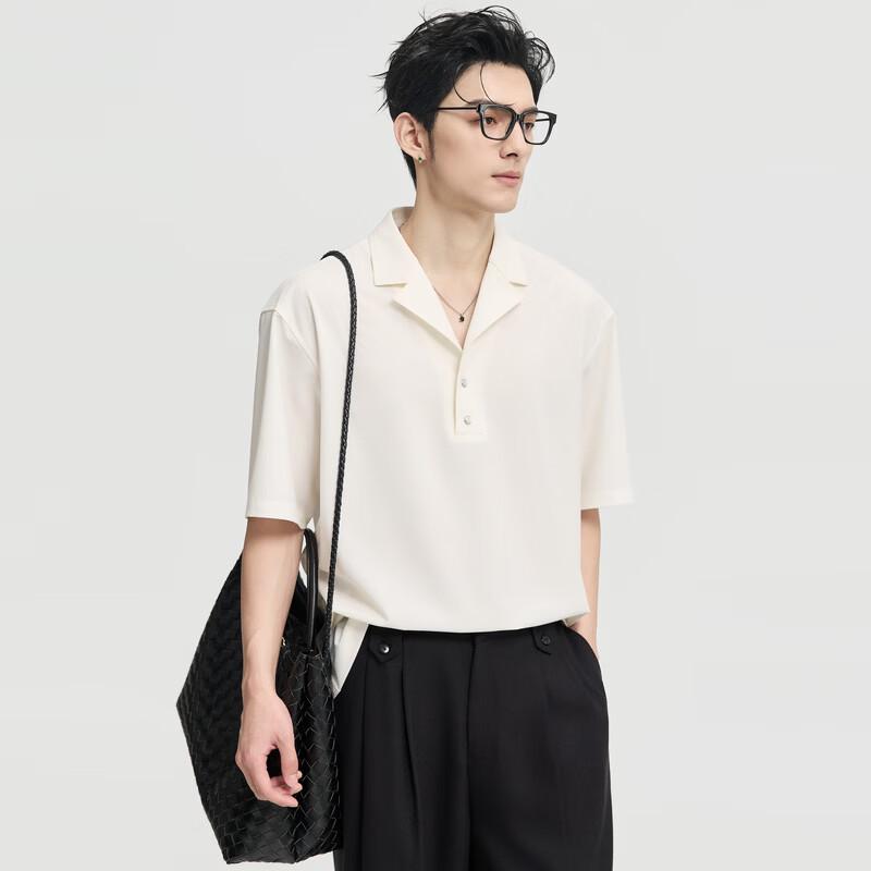 Men's Stylish Lyocell Blend Short-Sleeve Polo Shirt