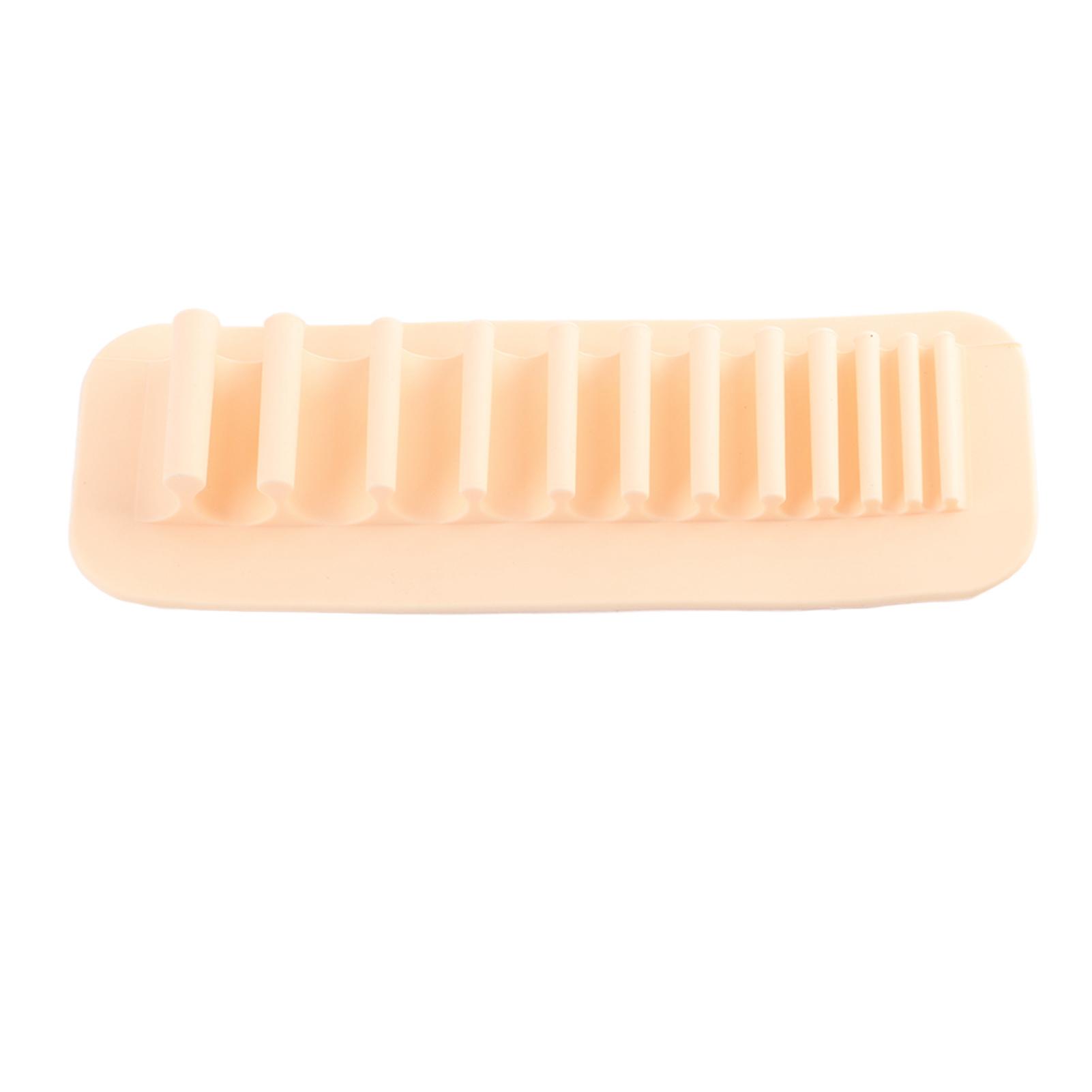 

Мягкий силиконовый настенный держатель для зубных щеток и кисточек для макияжа, подставка-органайзер(розовый ) розовый