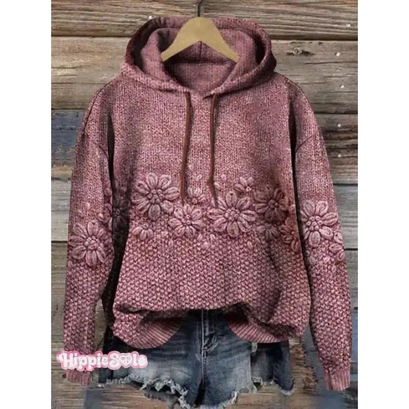 Womens Oversized Crewneck Sweatshirt With 3D Dog Print Christmas Collection