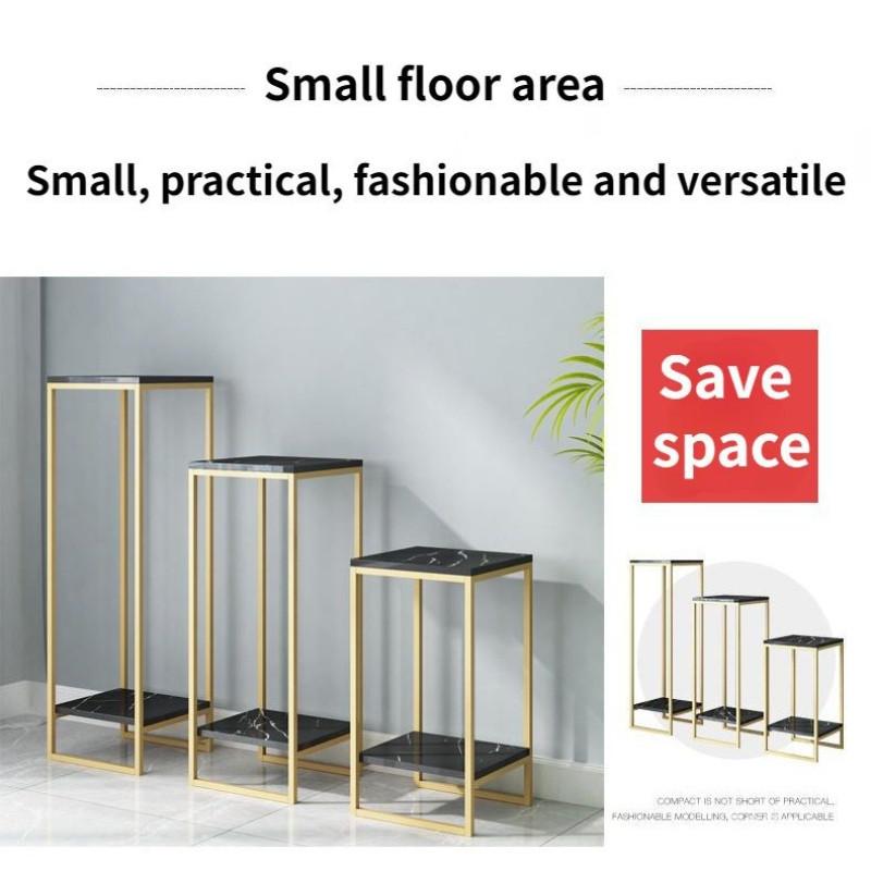 Nordic Flower Stand Iron Display Shelf Luxury Simple Modern Living Room Indoor Plant Rack Stand Storage Shelf