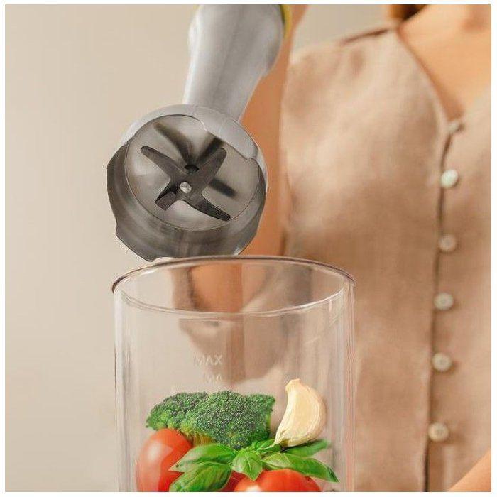 Mixeur plongeant - cecotec - katana 12 jar d - 1200 w - lame avec 4 feuilles - verre 800 ml - noir