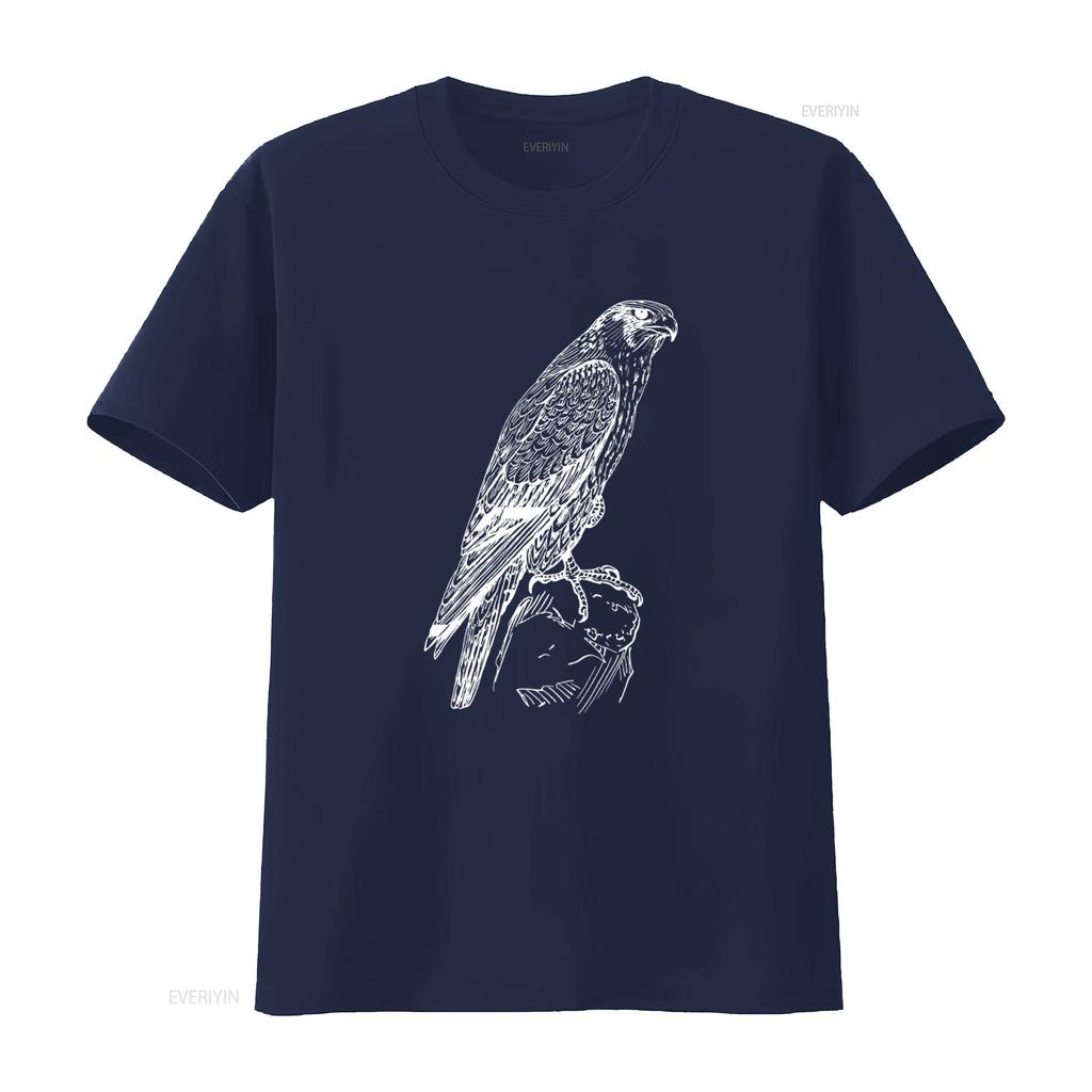 Premium Wanderfalke Ornithologie Falkner Vogel Liebhaber T-Shirt vintage Gewaschen Streetwear Mann Stilvolles Oberteil Für Jeden Tag