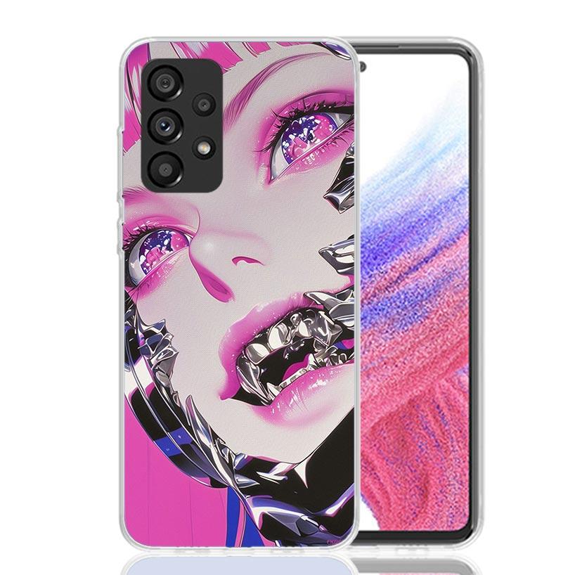 

Girl Art Punk Phone Case For Samsung Galaxy A52 A32 A22 A12 A02S A50S A30S A51 A31 AA71 Note 20 Ultra 10 S10 Plus Galaxy A52 A42 Samsung Note 10