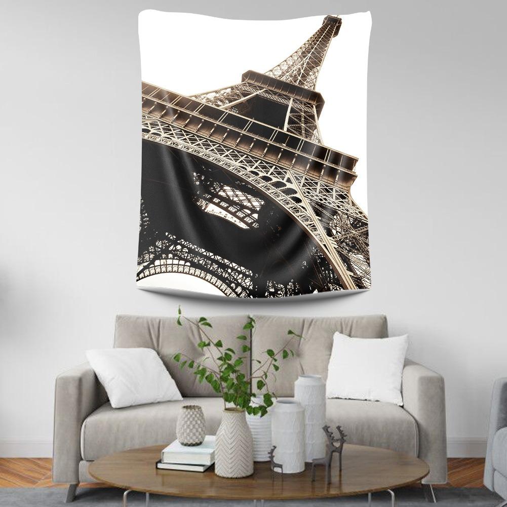 Париж Эйфелева башня Узор Подвесной Ткань Спальня Гостиная Гобелен Домашнее Настенное — фото 8