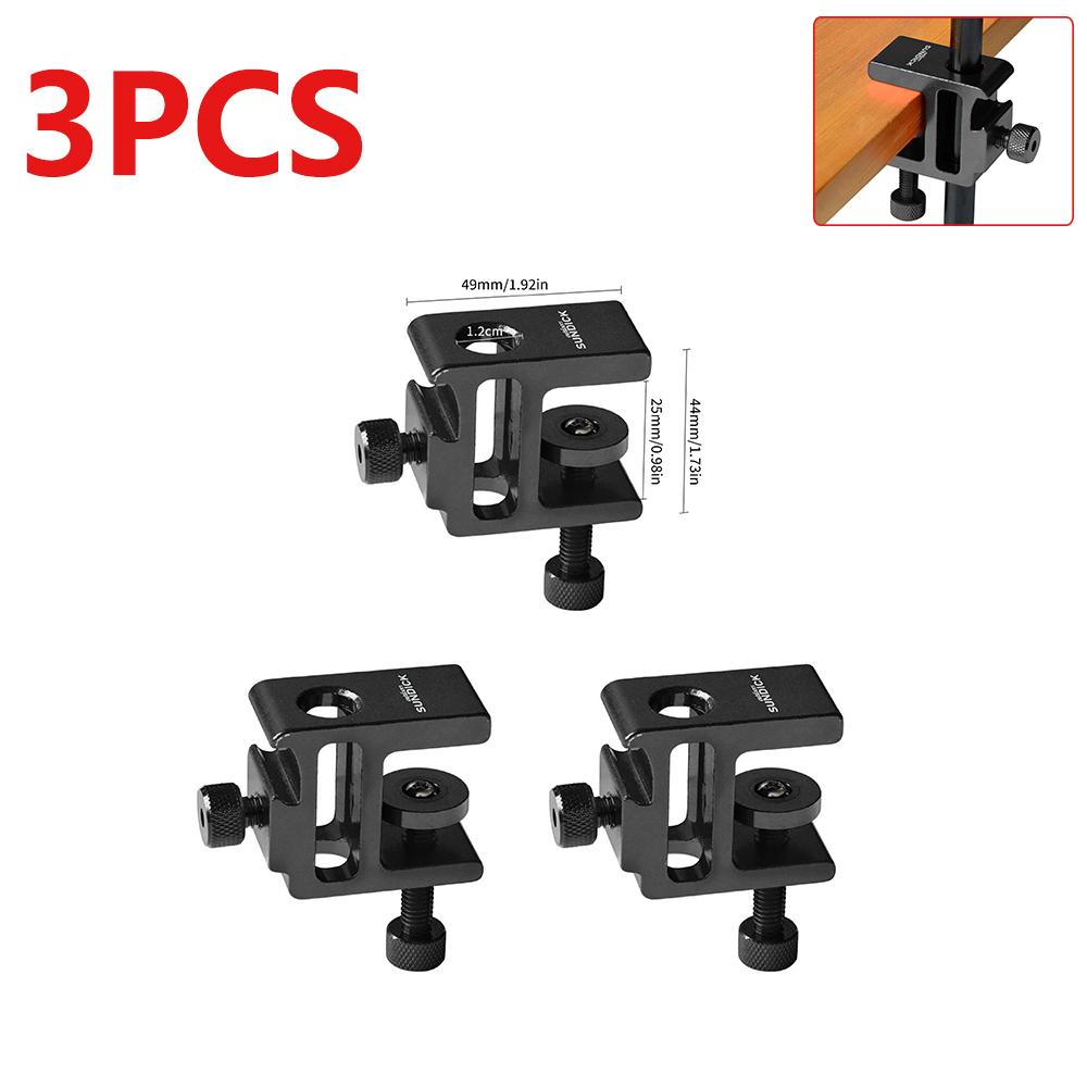 1-10P Table Lamp Clip Light Pole Fixing Tool Aluminum Alloy Desk Lantern Clamp Hanging Lamp Holder Clip Camping Supplies