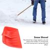 Snow Shovel PP Plastic Blade Shovel for Gravel Soil Leaves Garden Construction Clean Red