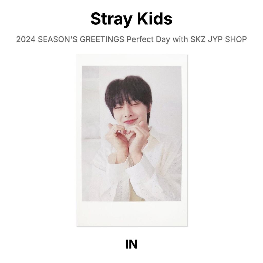 Stray Kids 2024 SEASON'S GREETINGS Perfect Day with SKZ JYP SHOP Official Photocard