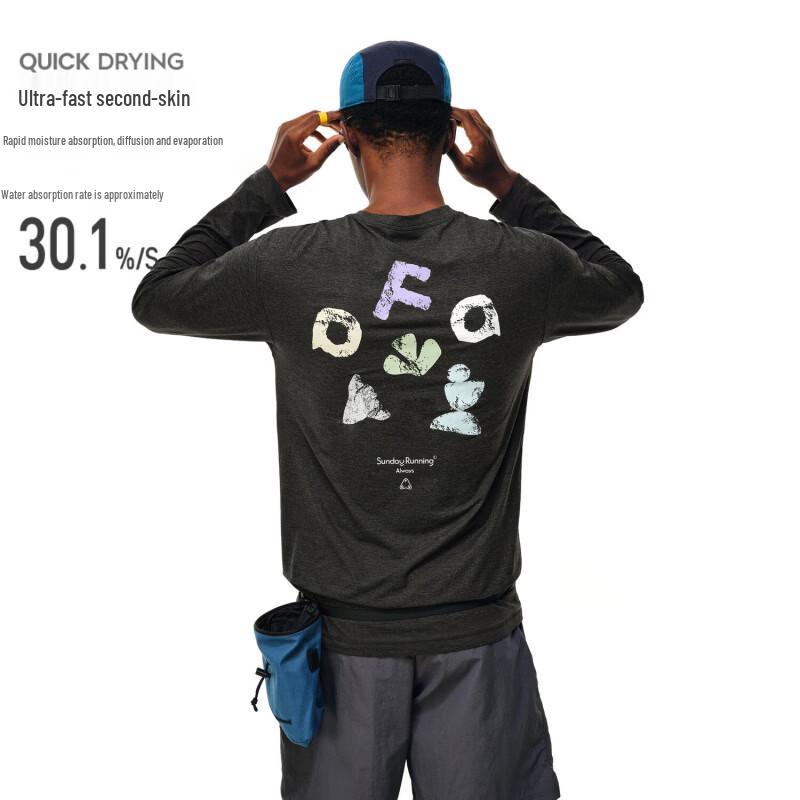 FPA Unisex Quick-Dry Breathable Color-Block Long Sleeve Sports T-Shirt