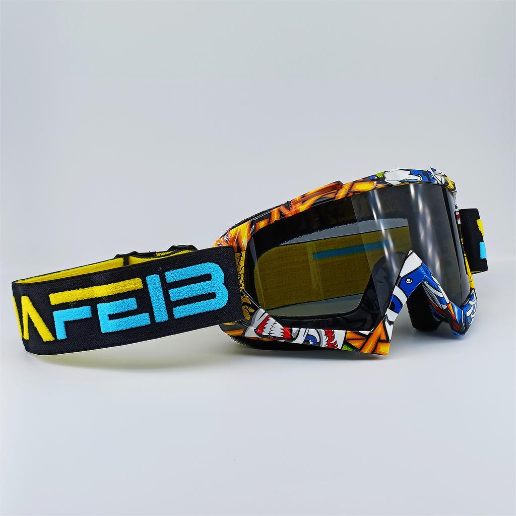 Motorcycle Glasses Unisex Riding Windproof Goggles Helmet Sports Outdoor Skiing Goggles Lenses N634