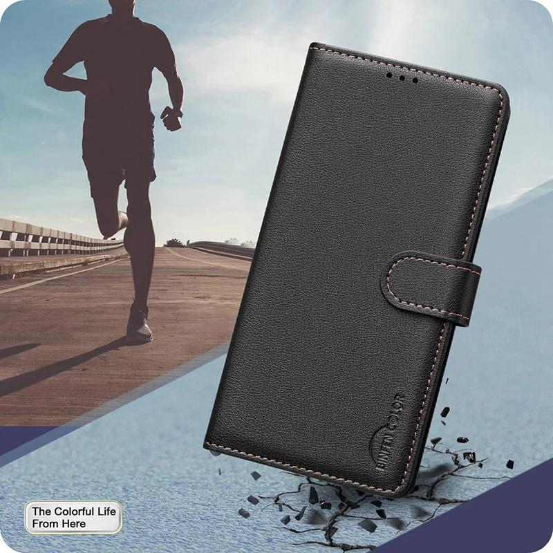 For Motorola Moto E13 Case Classic Leather Case On For Motorola Moto E13 Phone Cases MotoE13 E 13 E14 RFID Blocking Wallet Cover