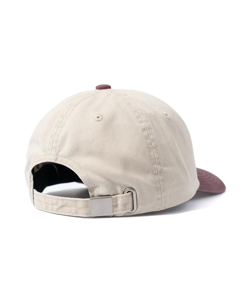 ROIDESROIS Embroidered Symbol Logo Two-Tone Ball Cap (Burgundy)