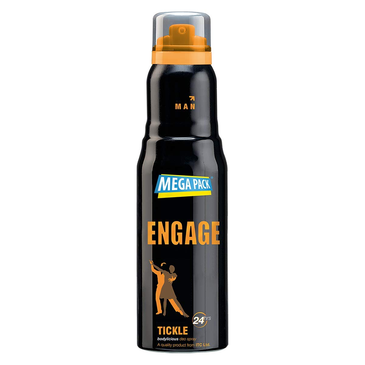 

Engage Tickle Deodorant For Men 220ml Citrus Spicy Fresh Body Spray Long Lasting Skin Friendly Daily Use Masculine Cologne