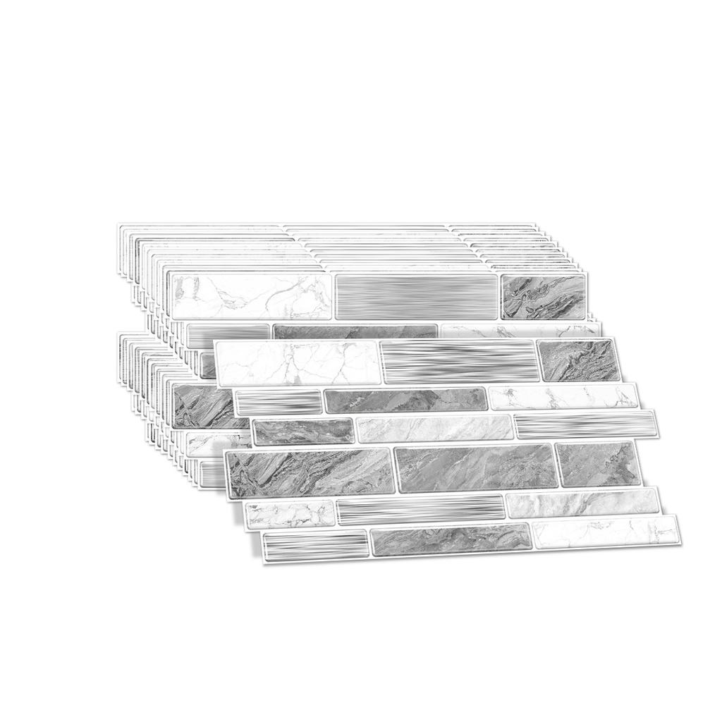 Pvc Crystal Film Marble Tile Wall Sticker Waterproof And Oil-Proof Kitchen Bathroom Wall Sticker Self-Adhesive Home Decoration