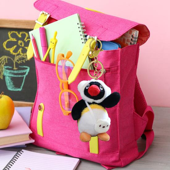 Cartoon Penguin Plush Keychain Toy Pendant Soft PP Cotton Filling Creative Key Ring Bag Charm Gift for Girls Boys Family Festivals